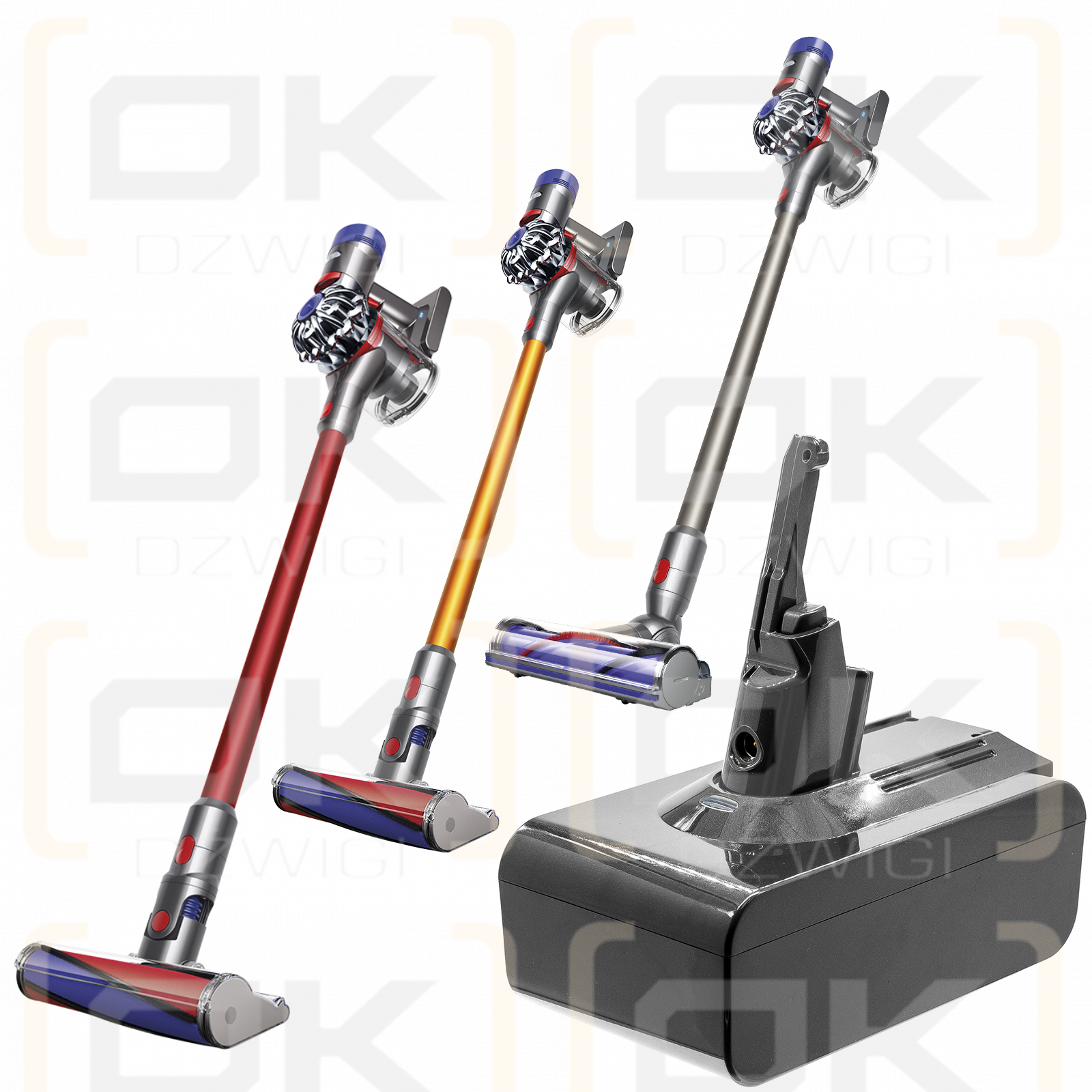 Dyson V8 Fluffy / 215681 4000 мАч литий-ионный 21,6 В (Cameron Sino)