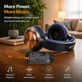 Сменный аккумулятор для наушников Dyson OnTrac / X571-22H01A22J01P 1250 мАч Li-Polymer 3,85 В (Cameron Sino)