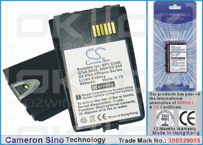 HTC Vovager / SV10B 950 mAh Li-ion 3,7 V (Cameron Sino)