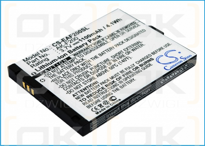 TELME F210 / AK-F200 1100 mAh Li-ion 3,7 V (Cameron Sino)