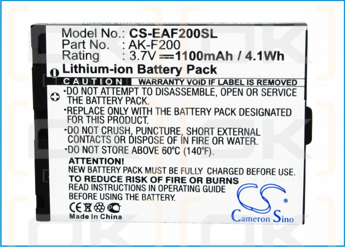 TELME F210 / AK-F200 1100 mAh Li-ion 3,7 V (Cameron Sino)