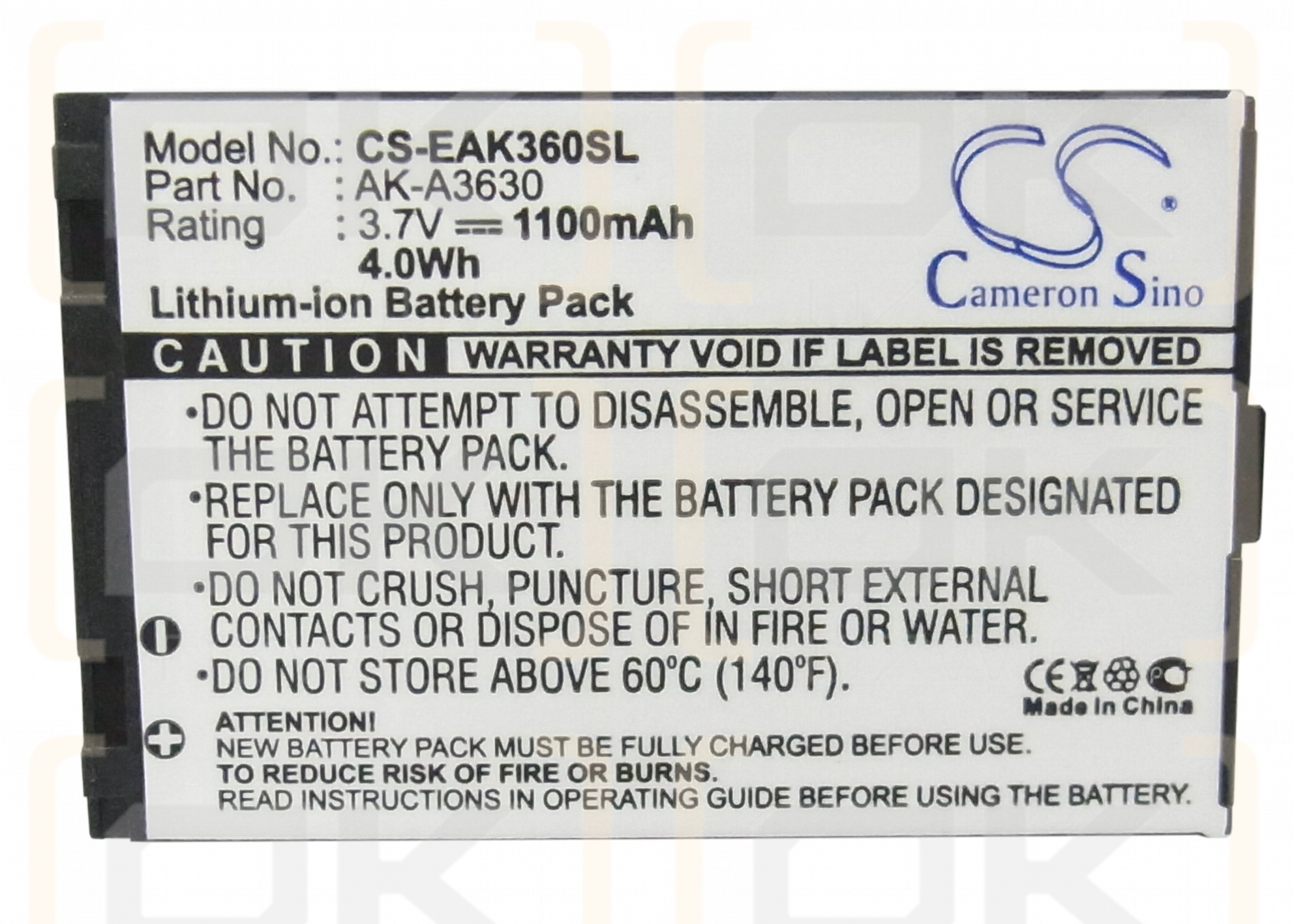 Emporia TELEME A3620 / AK-A3630 1100mAh Li-ion 3.7V (Cameron Sino)