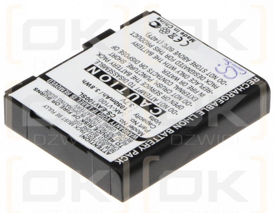 Batería de repuesto para Emporia Talk Plus / AK-V100, 1050 mAh, iones de litio, 3,7 V (Cameron Sino)