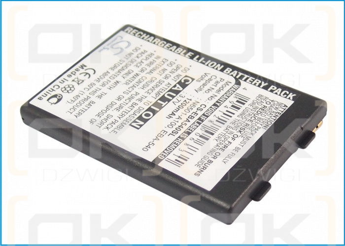 Batería de repuesto para Siemens SX1 McLaren / EBA-540 1200 mAh Li-ion 3,7 V (Cameron Sino)