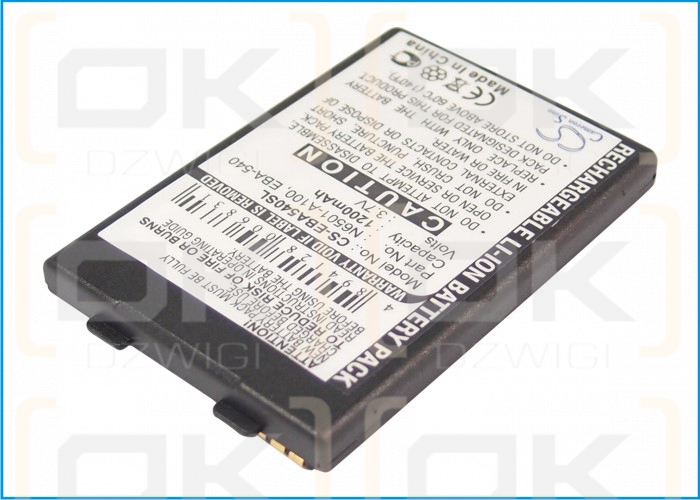 Batería de repuesto para Siemens SX1 McLaren / EBA-540 1200 mAh Li-ion 3,7 V (Cameron Sino)