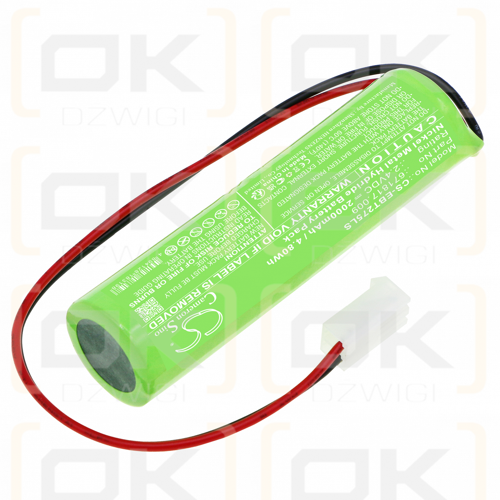 ELUBAT D-SC1800BTx2-MOLEX/5239 / 671817.009 2000mAh Ni-MH 2.4V (Cameron Sino)