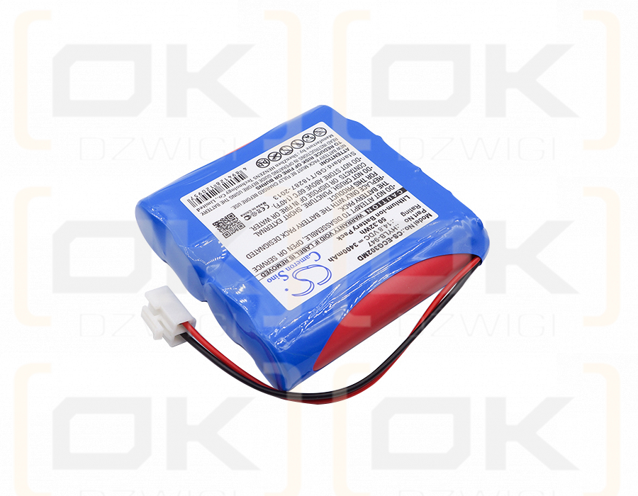 Biocare ECG-3010 ECG digital de 3 canales / HYLB-947 3400mAh Li-ion 14.8V (Cameron Sino)