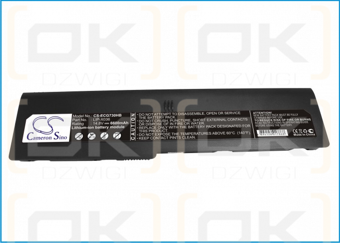 ECS Green 732 / LIP-X036 6600 mAh Li-Ion 14,8 V (Cameron Sino)