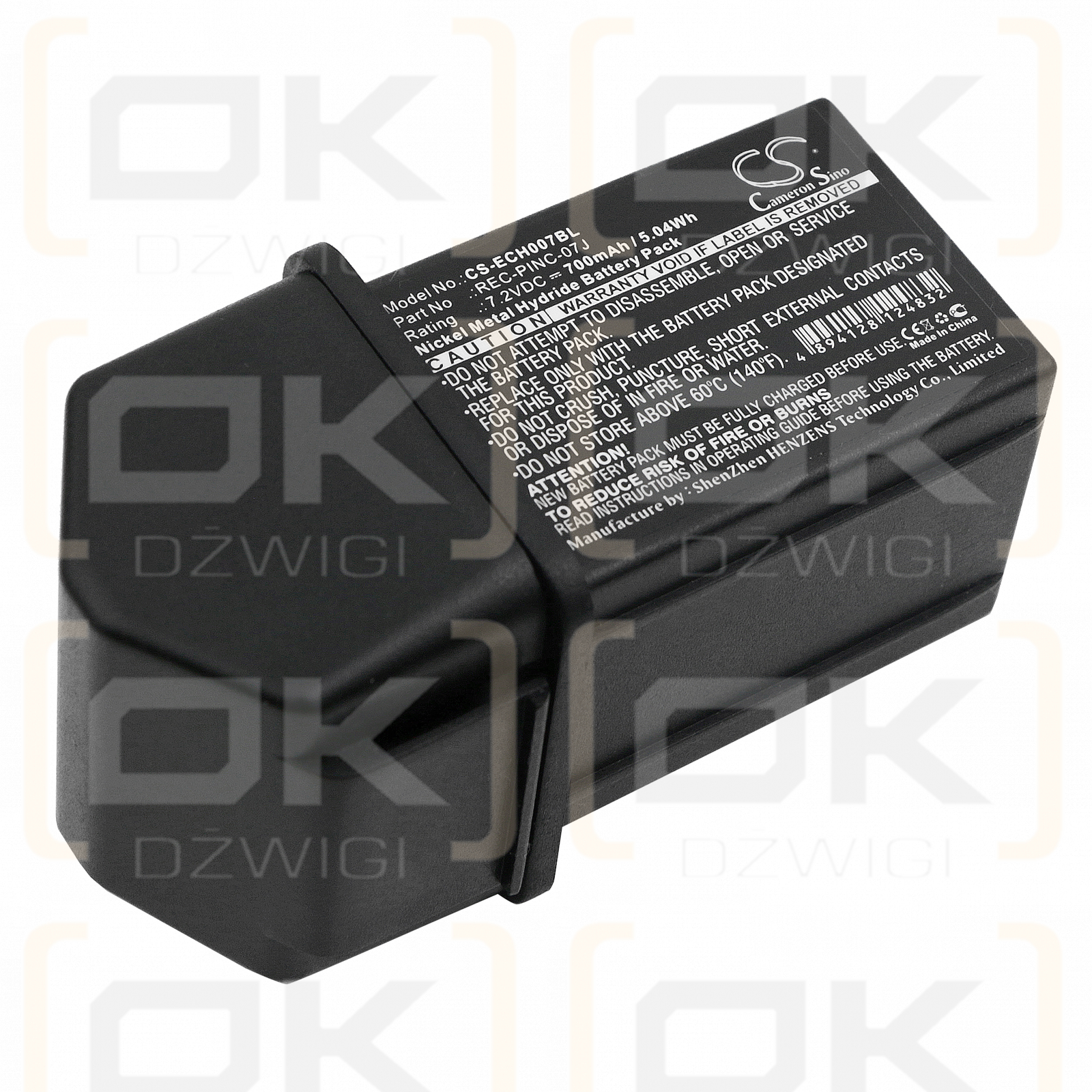 ELCA CONTROL-07 / REC-PINC-07J 700mAh Ni-MH 7.2V (Cameron Sino)