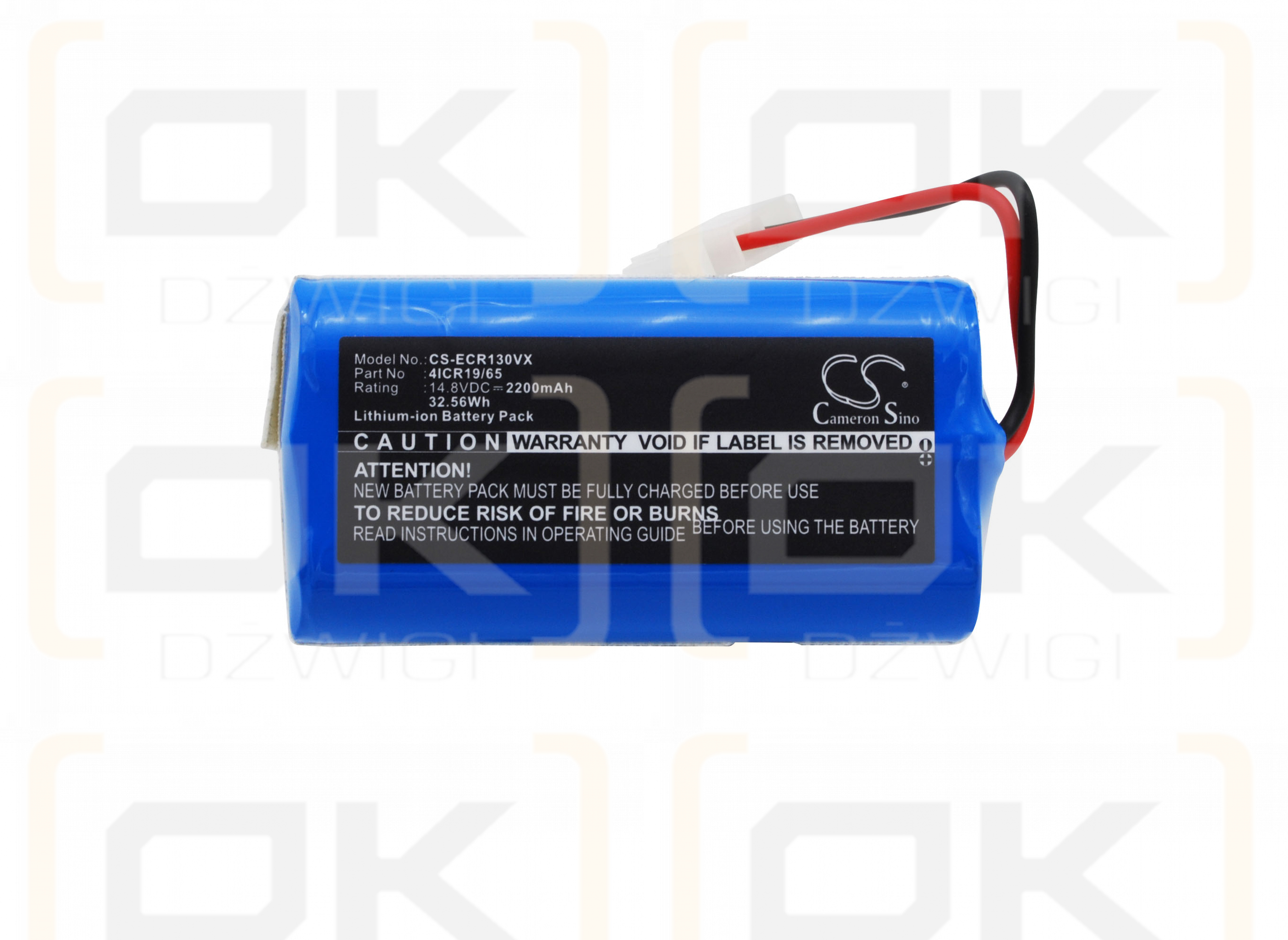 Ecovacs Deebot CR120 / 4ICR19/65 2200 mAh Li-Ion 14,8 V (Cameron Sino)