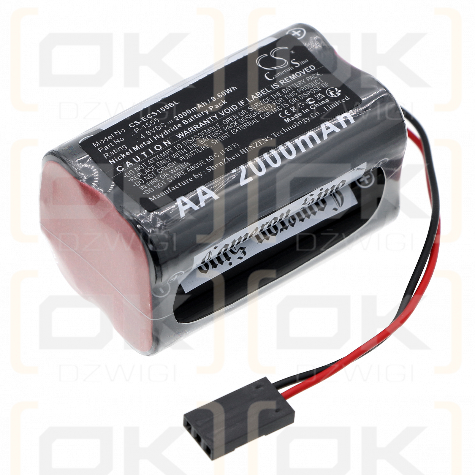 EI Kompaktkasse / P-1555 2000 mAh Ni-MH 4,8 V (Cameron Sino)