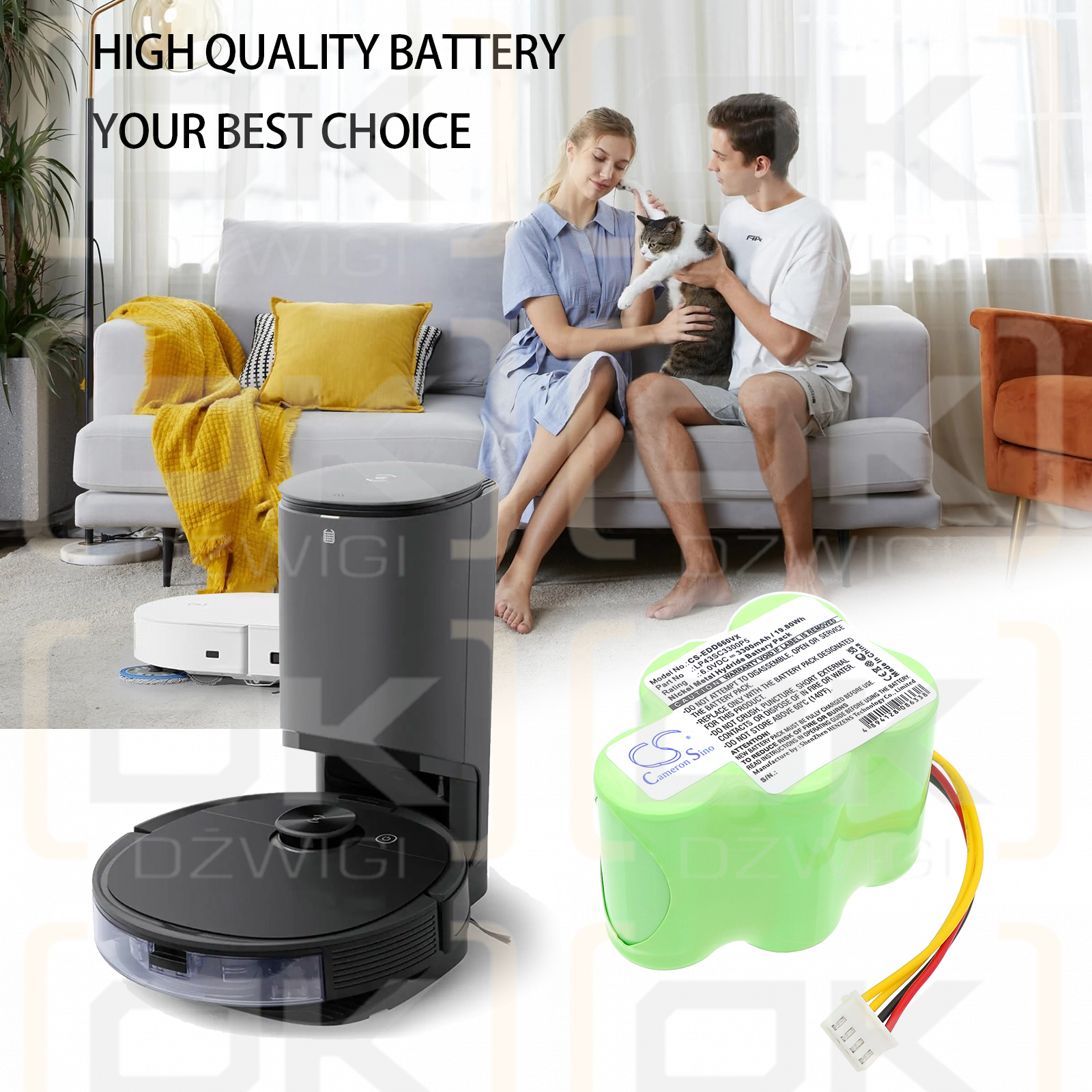 Hoover RB001 / 35601130 3300 mAh Ni-MH 6 V (Cameron Sino)