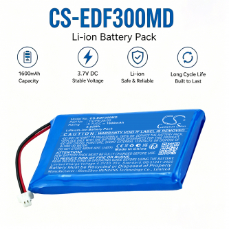 Ersatzakku für EDAN FTS-6 Fetale Telemetrie / 1ICP6/39/55 1600 mAh Li-Ion 3,7 V (Cameron Sino)