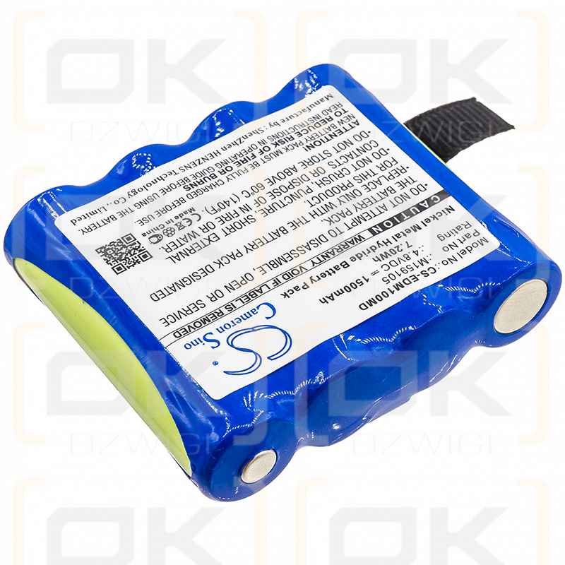 EDAN H100B / M159105 1500mAh Ni-MH 4.8V (Cameron Sino)