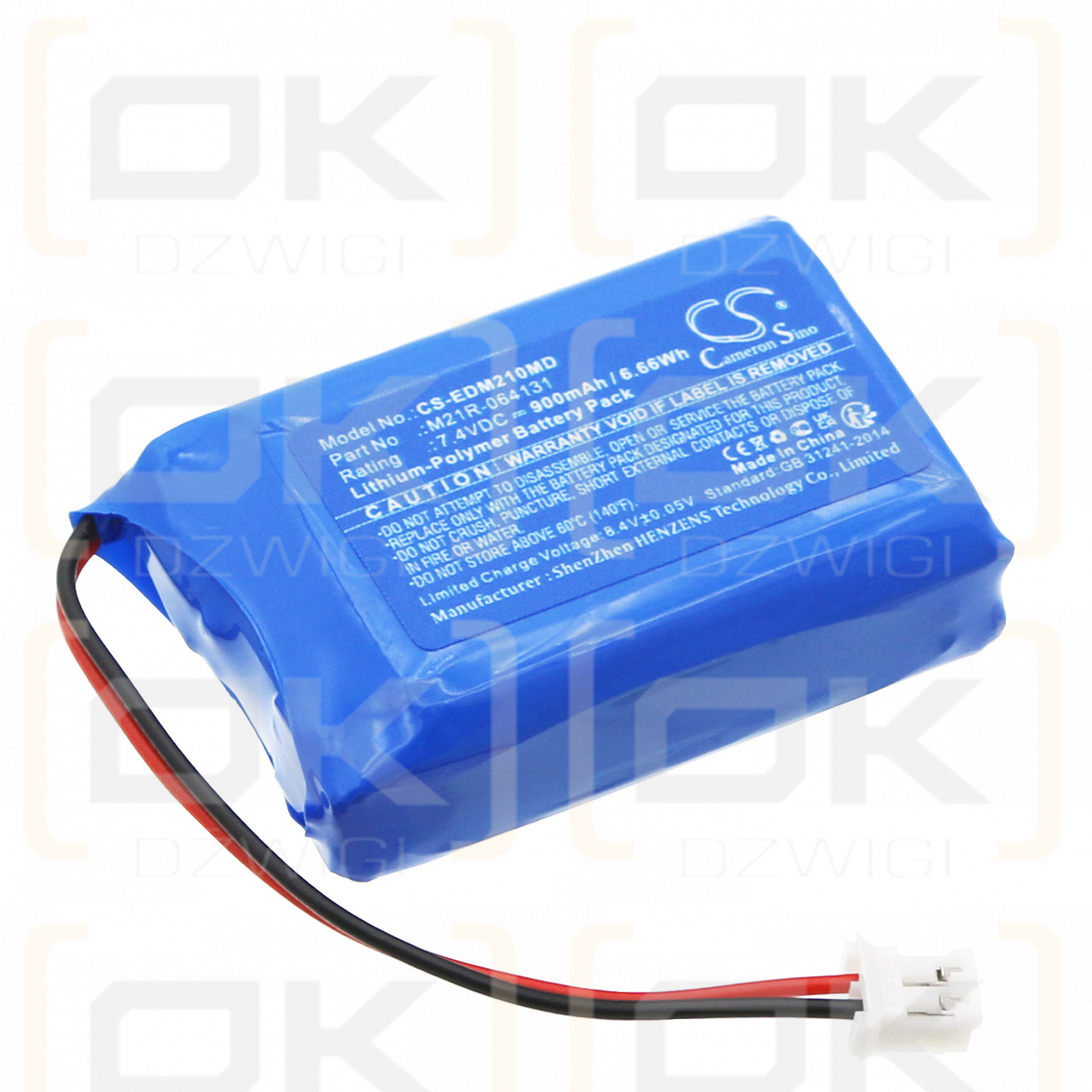 EDAN Sonotrax II Doppler / M21R-064131 900 mAh Li-Polymer 7,4 V (Cameron Sino)