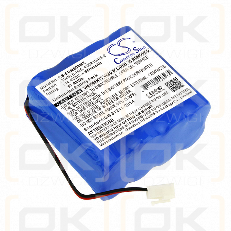 EDAN F6 Fetalmonitor / TWSLB-006 6800 mAh Li-Ion 14,4 V (Cameron Sino)