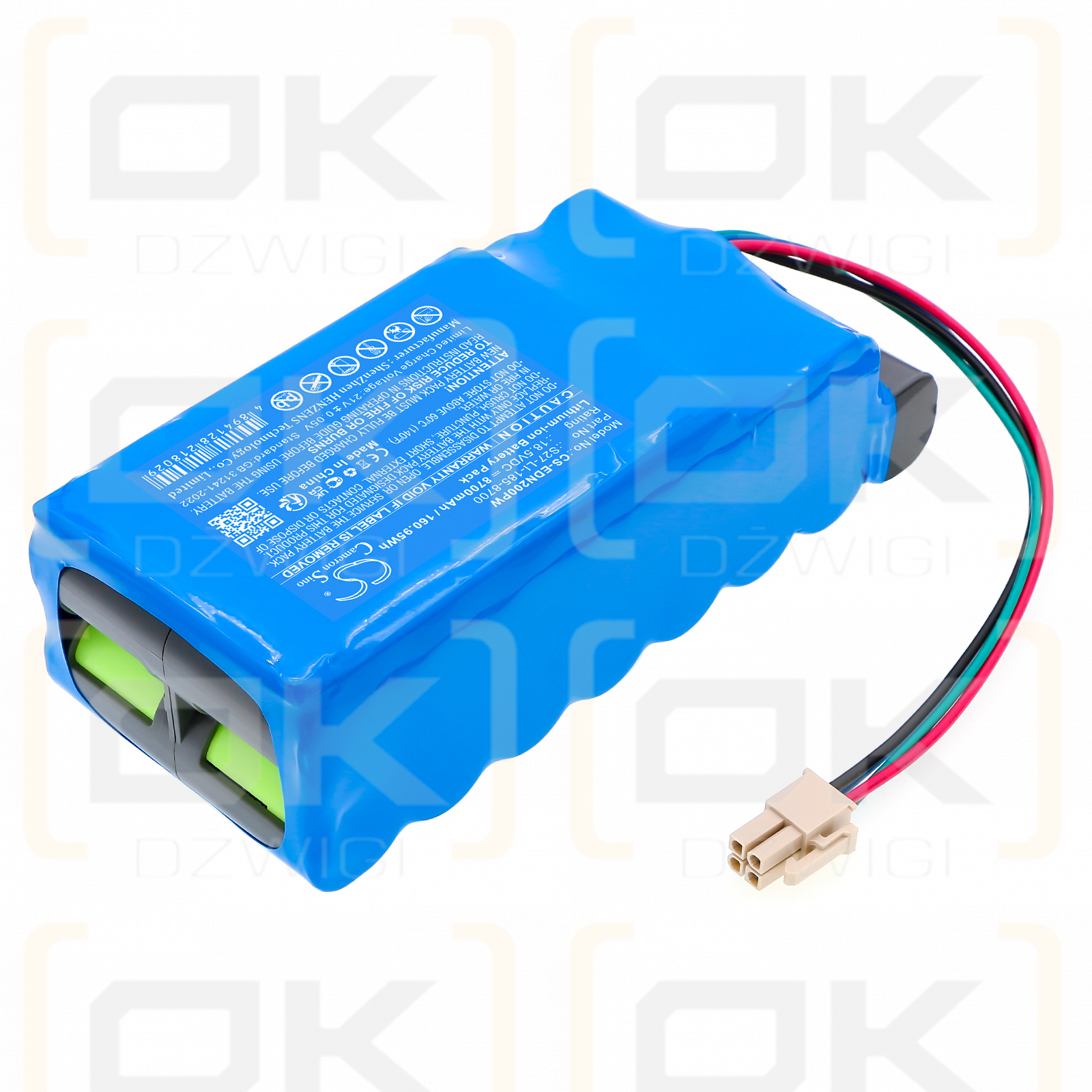 Ecovacs MPB13 / 201-2326-010 8700 mAh, iones de litio, 18,5 V (Cameron Sino)