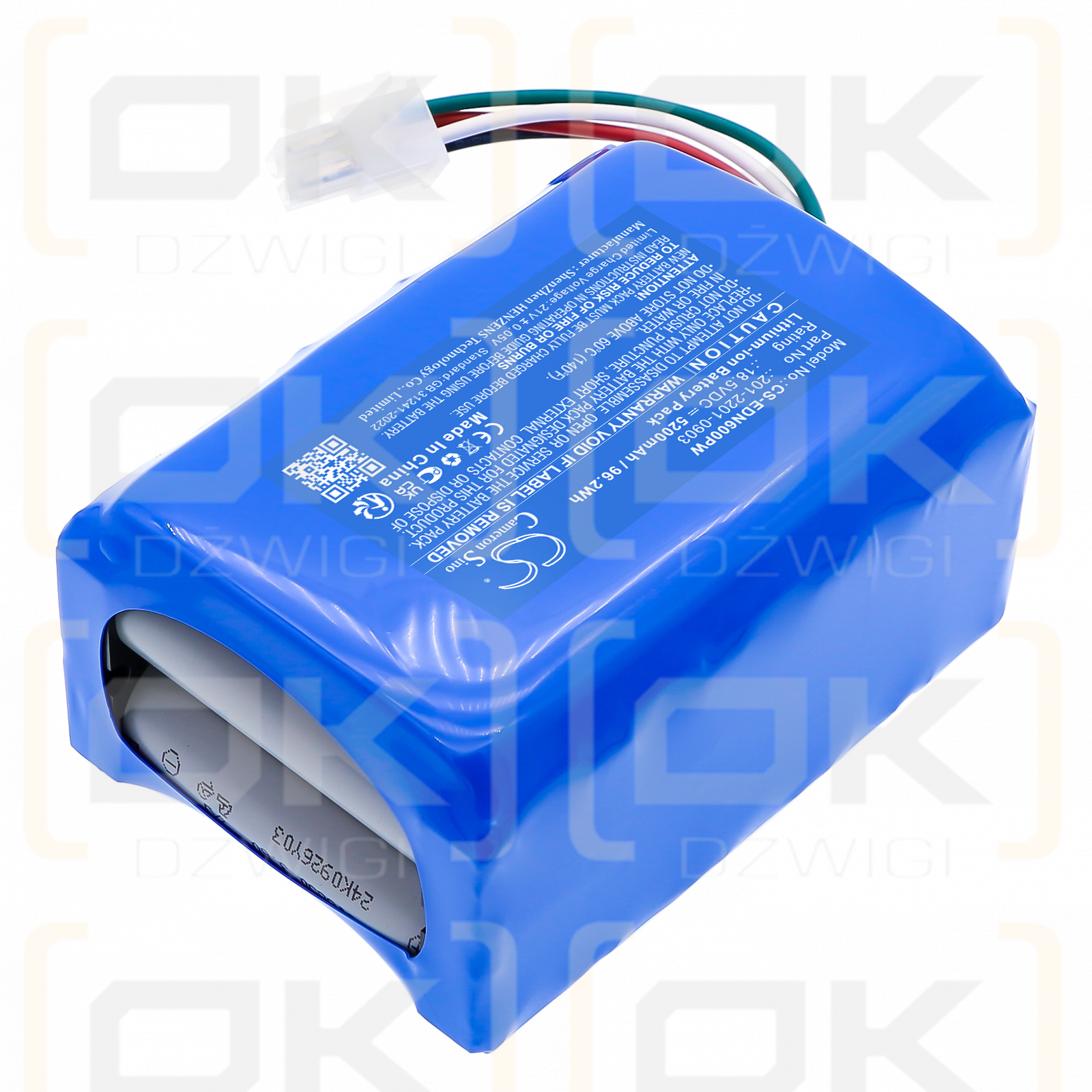 Ecovacs GX-600 / 201-2201-0903 5200mAh Li-ion 18.5V (Cameron Sino)