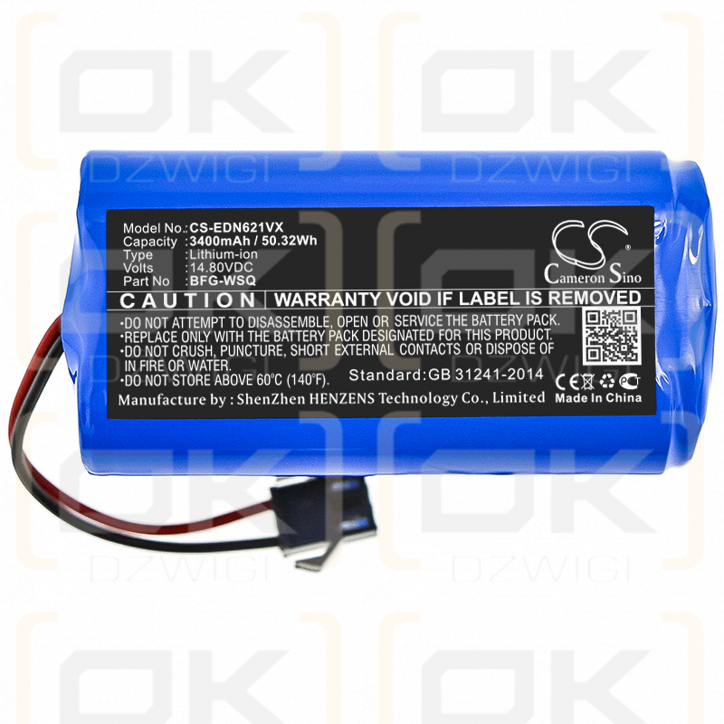 Eufy RoboVac G30 Verge / C0914E1 3400mAh Li-ion 14.8V (Cameron Sino)