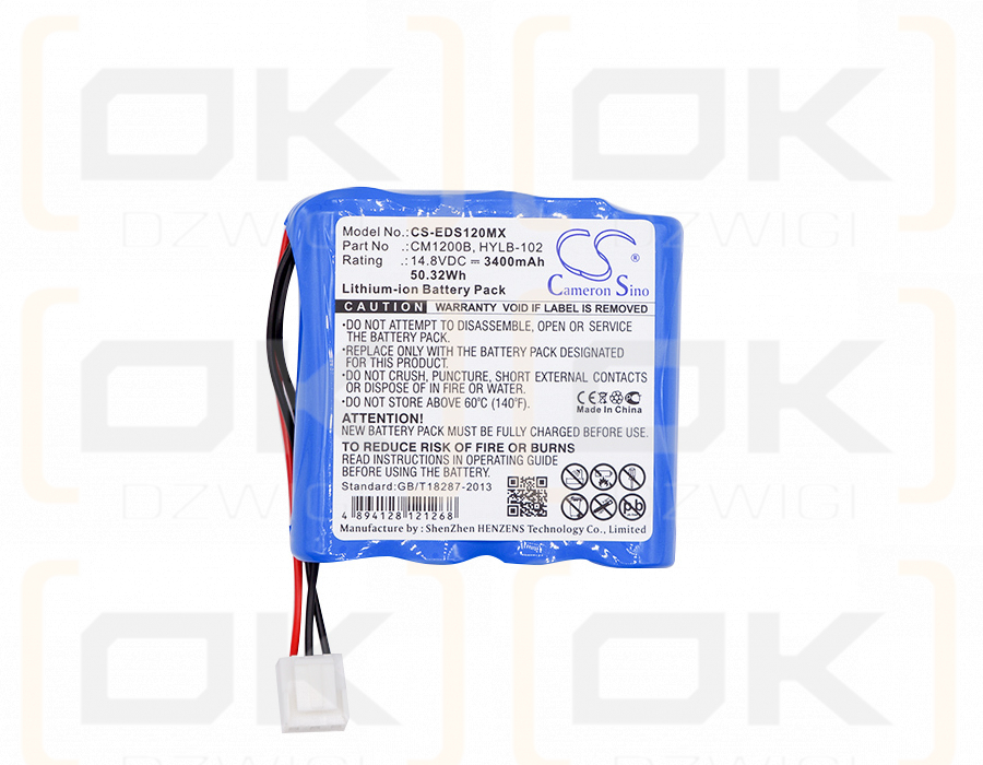 MINDRAY MEC-03 / SE-601A 3400mAh Li-ion 14.8V (Cameron Sino)