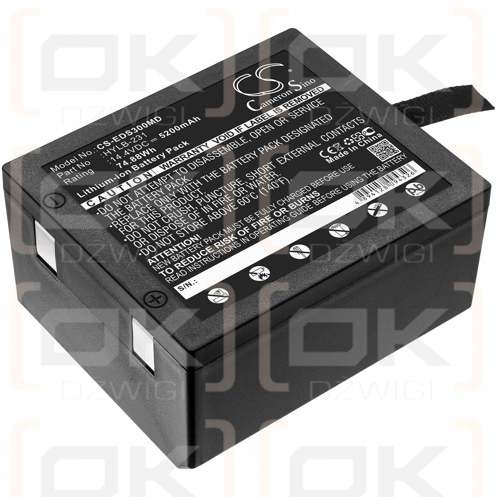 EDAN SE3 / HYLB-231 5200mAh Li-ion 14.4V (Cameron Sino)