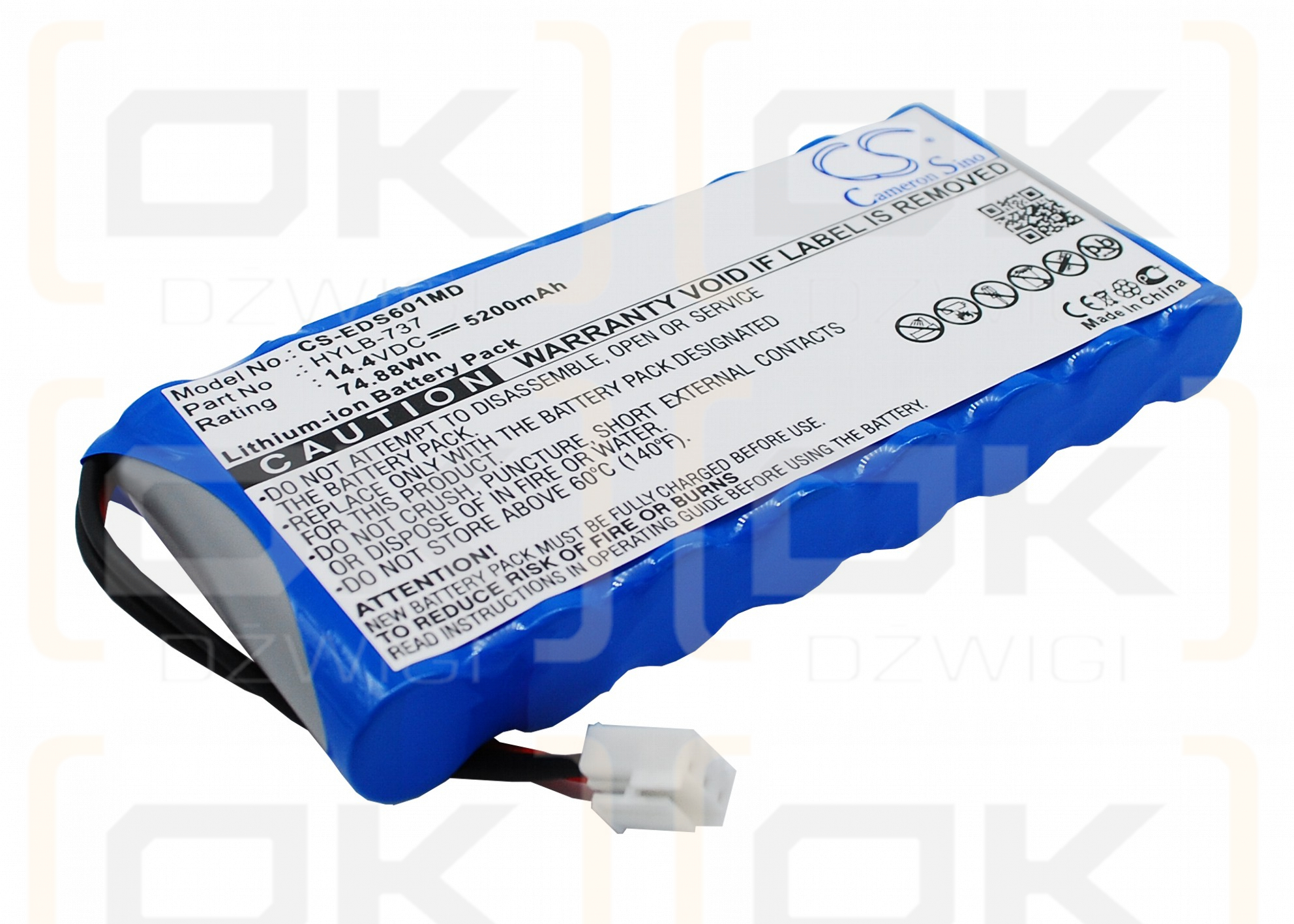 Burdick SE-1200 Express ECG / TWSLB-004 5200 mAh Li-Ion 14,4 V (Cameron Sino)