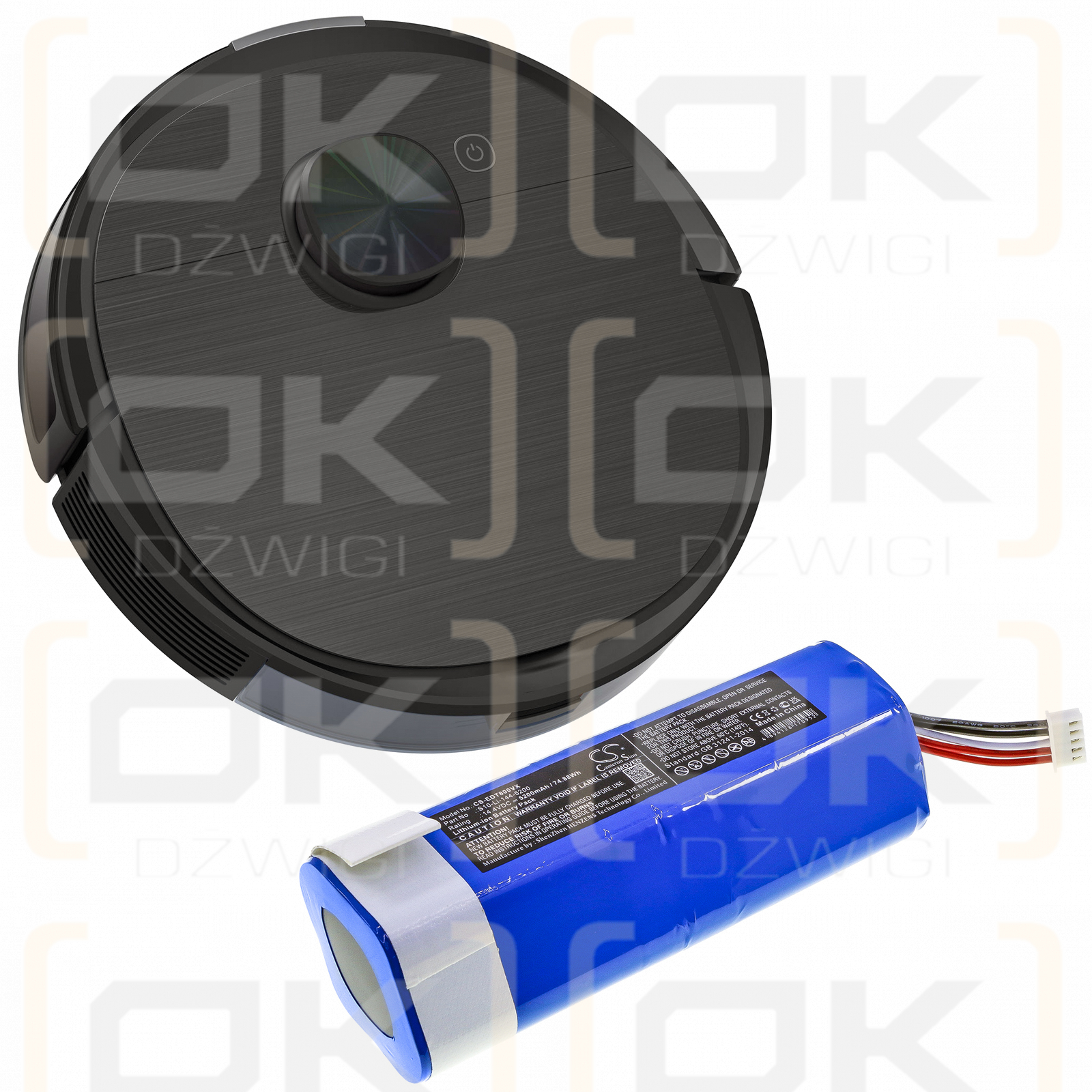 Yeedi Vac 2 pro / S10-Li-144-5200 5200 mAh Li-Ion 14,4 V (Cameron Sino)