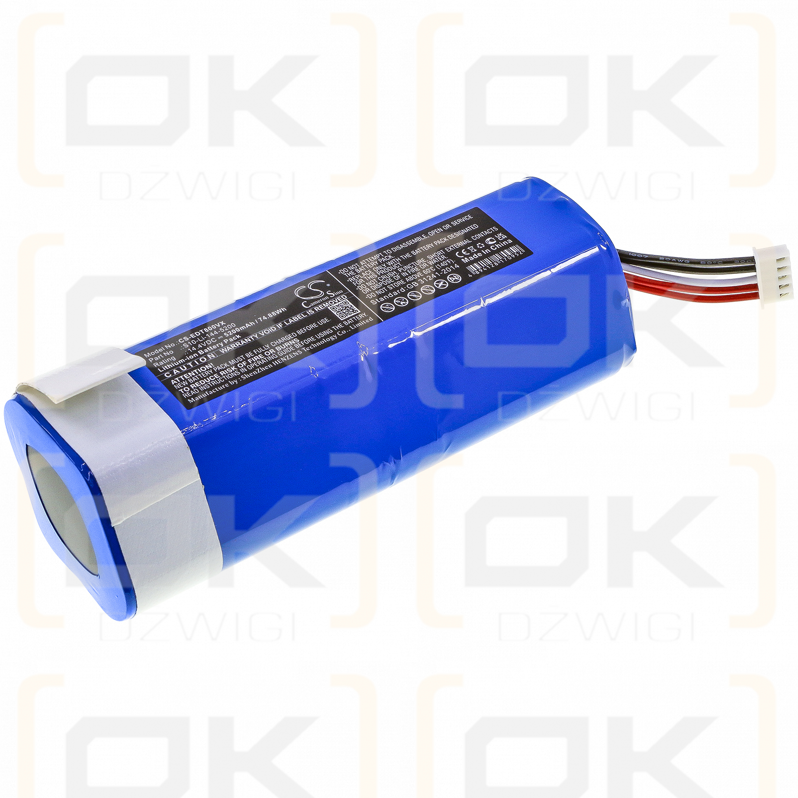 Yeedi Vac 2 pro / S10-Li-144-5200 5200 mAh Li-Ion 14,4 V (Cameron Sino)