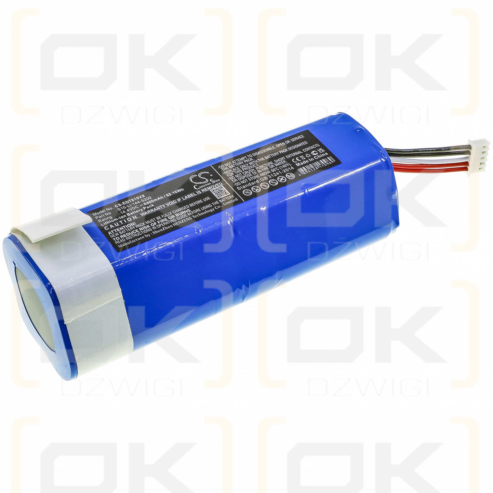 Yeedi Vac 2 pro / S10-Li-144-5200 6400 mAh Li-Ion 14,4 V (Cameron Sino)