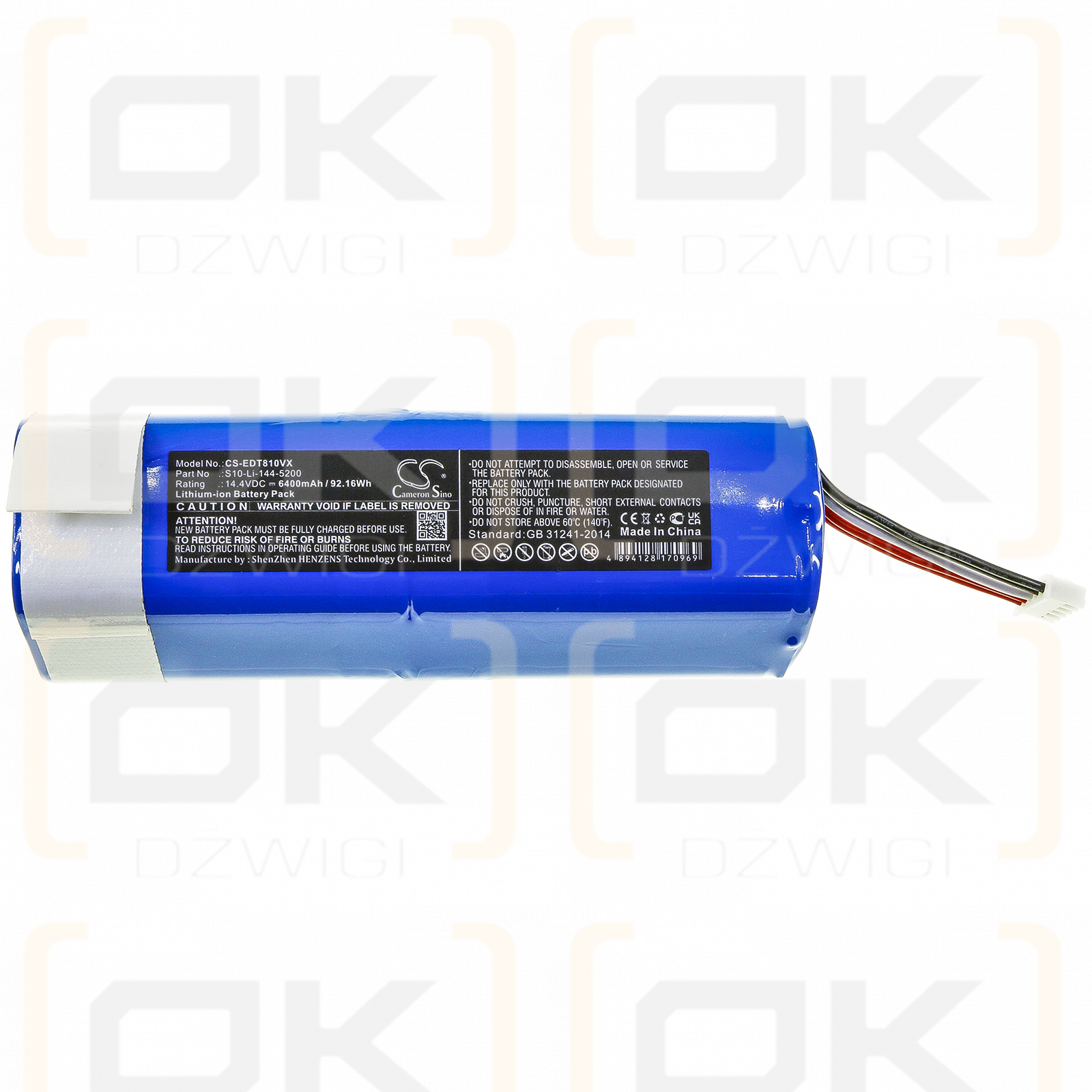 Yeedi Vac 2 pro / S10-Li-144-5200 6400 mAh Li-Ion 14,4 V (Cameron Sino)