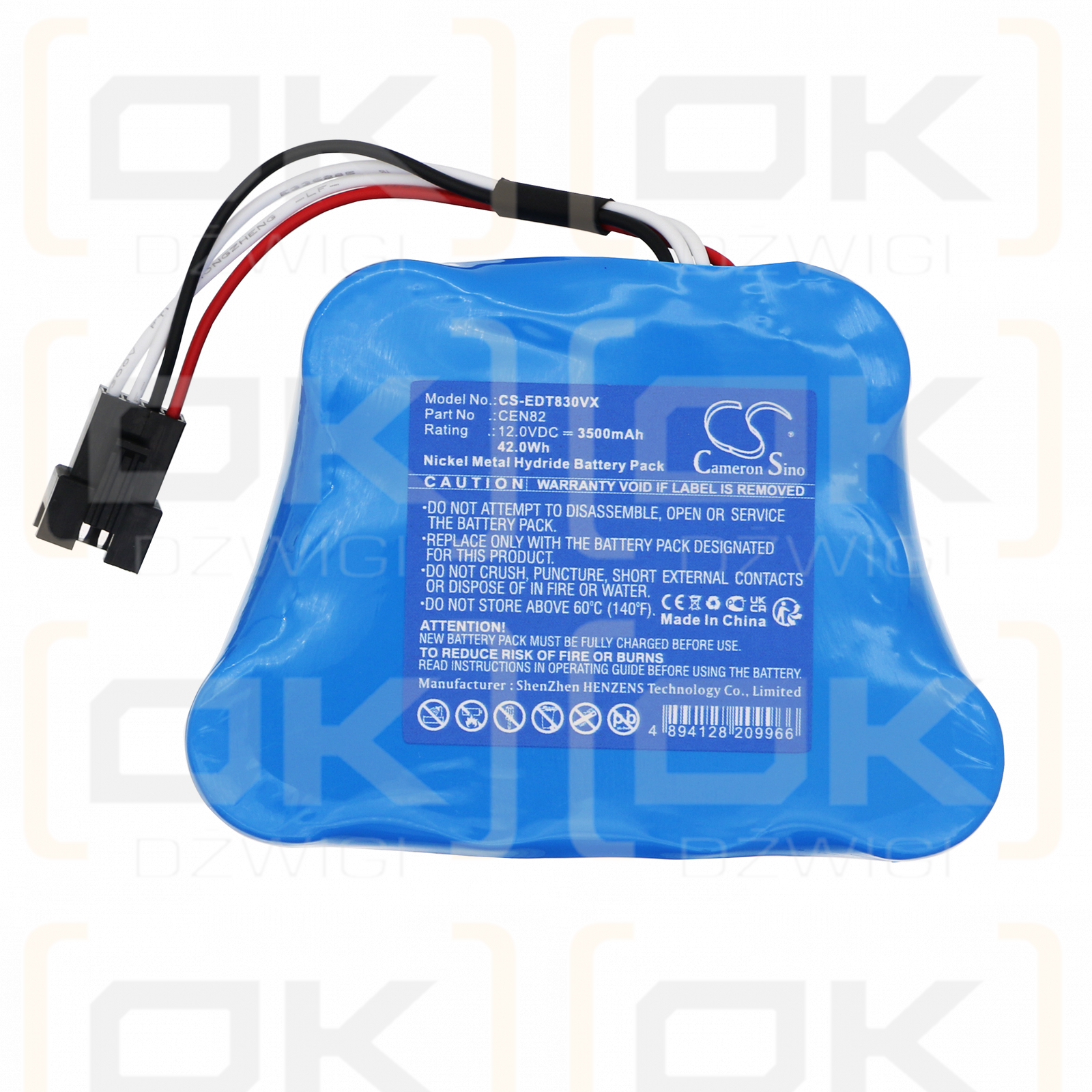 Ecovacs Deebot 800 / CEN82 3500mAh Ni-MH 12.0V (Cameron Sino)