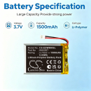 Bateria zamienna do Edifier W800BT 1500 mAh 3.7 V (Cameron Sino)