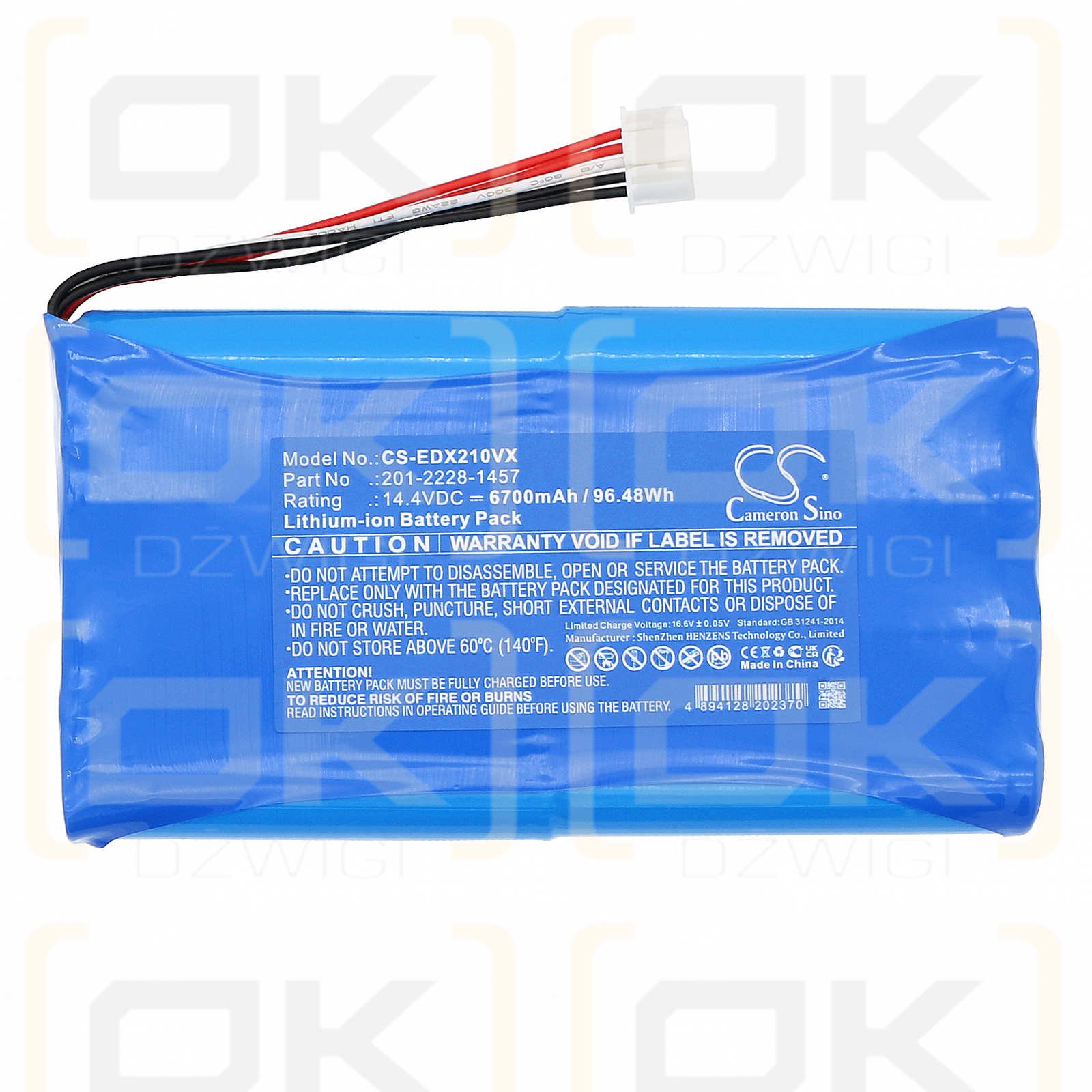 Ecovacs DX5PROMNI / 201-2228-1457 6700 mAh Li-Ion 14,4 V (Cameron Sino)