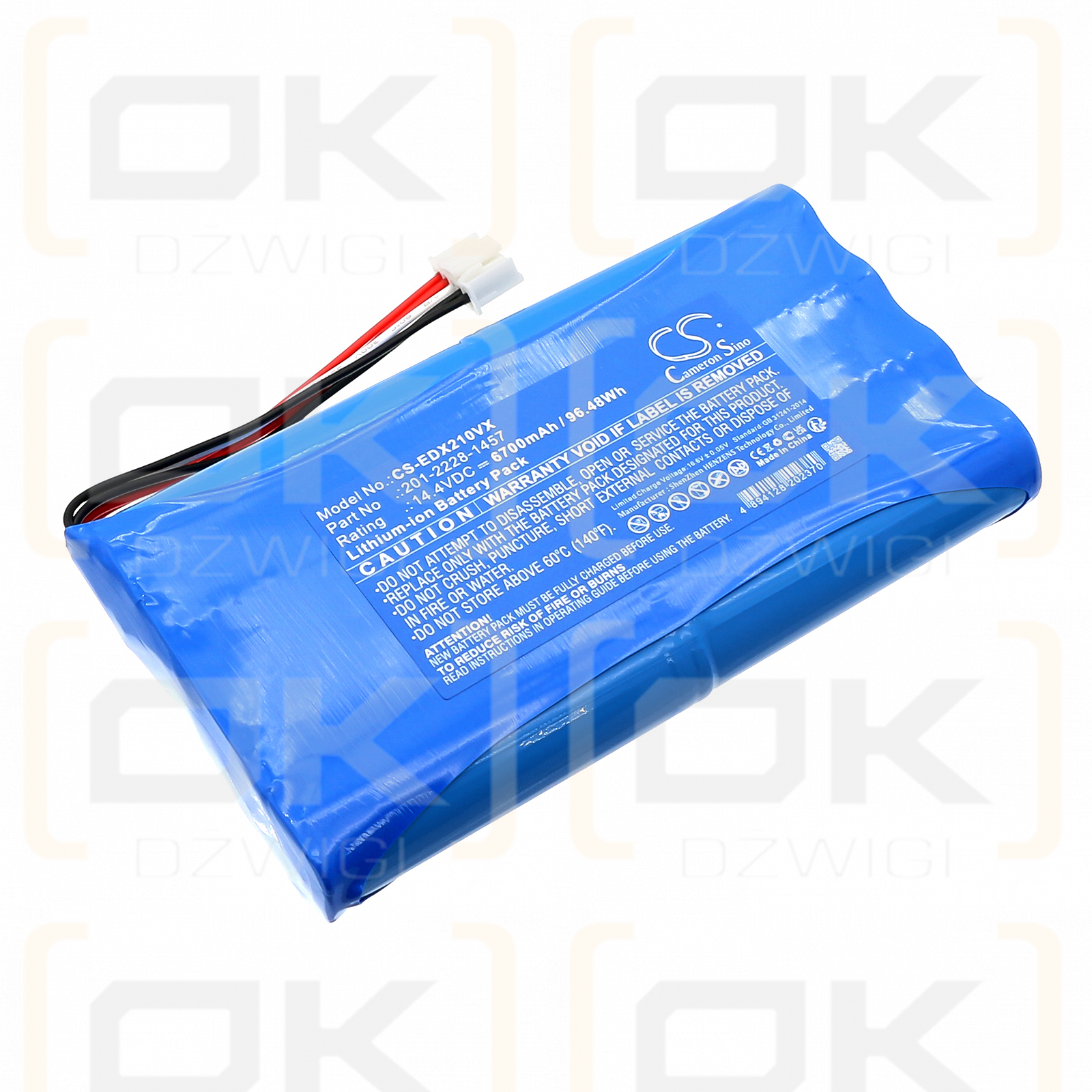 Ecovacs DX5PROMNI / 201-2228-1457 6700 mAh Li-Ion 14,4 V (Cameron Sino)