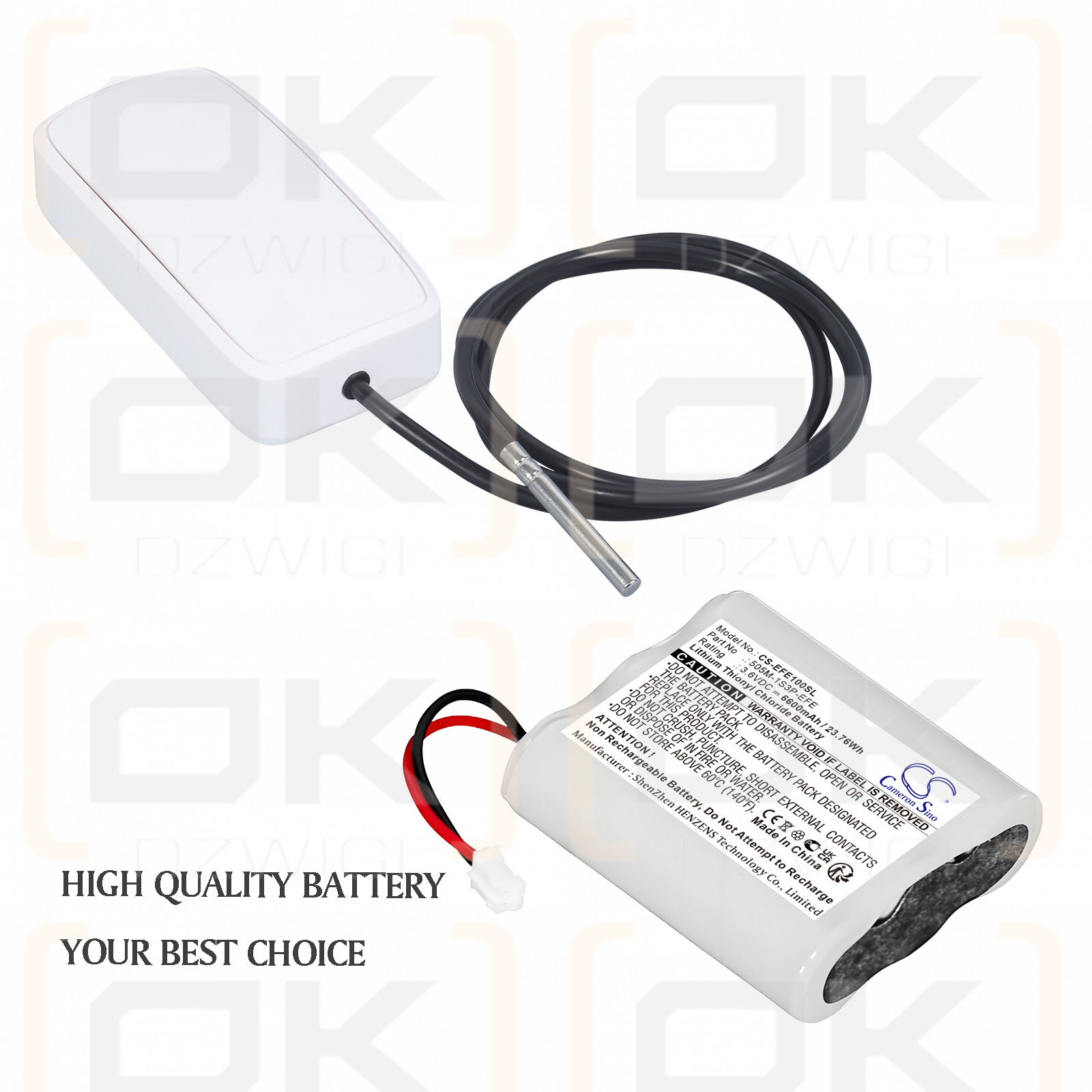 Efento NB-IoT / ER14505M-1S3P-EFE04 6300 mAh Li-SOCl2 3,6 V (Cameron Sino)