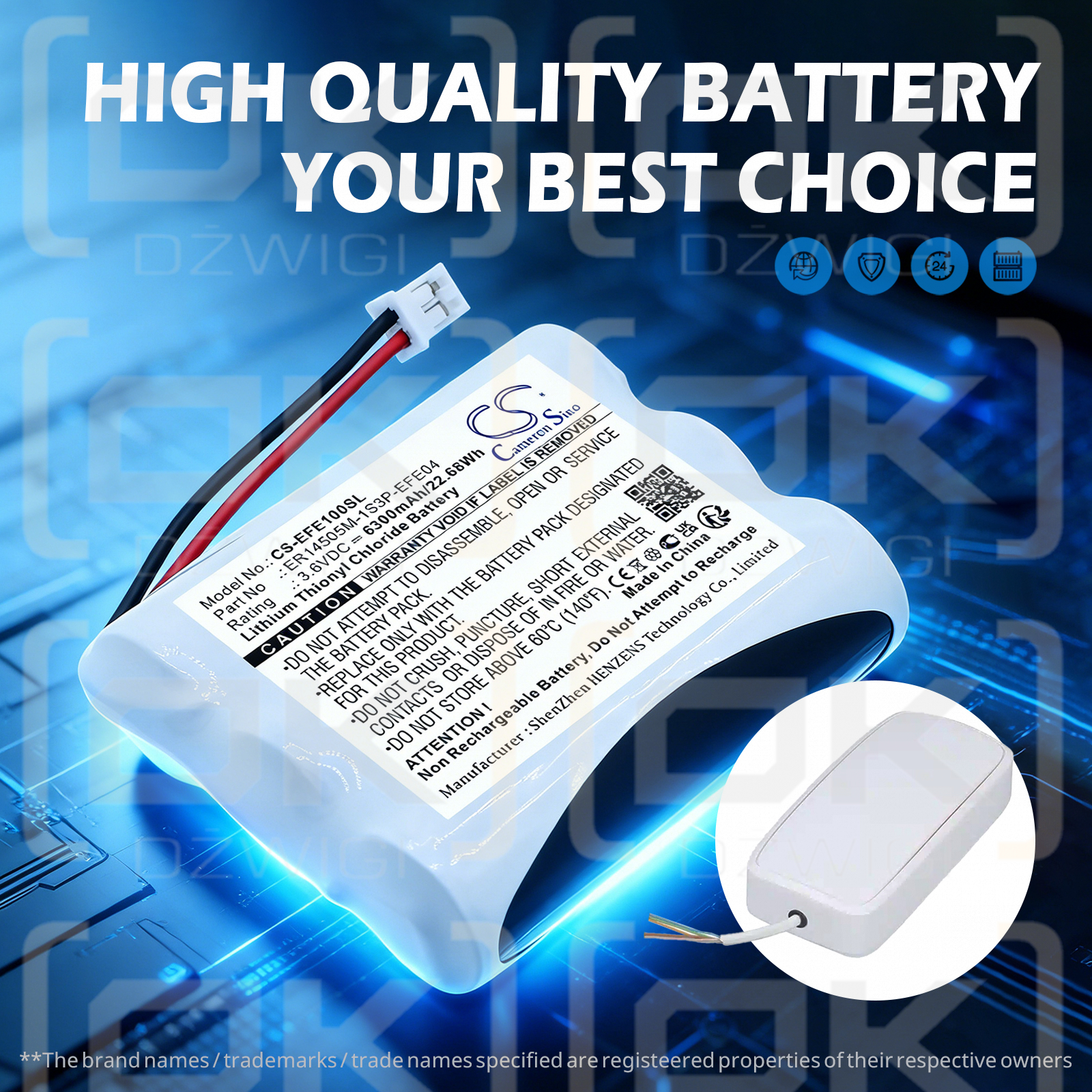 Efento NB-IoT / ER14505M-1S3P-EFE04 6300 mAh Li-SOCl2 3.6 V (Cameron Sino)