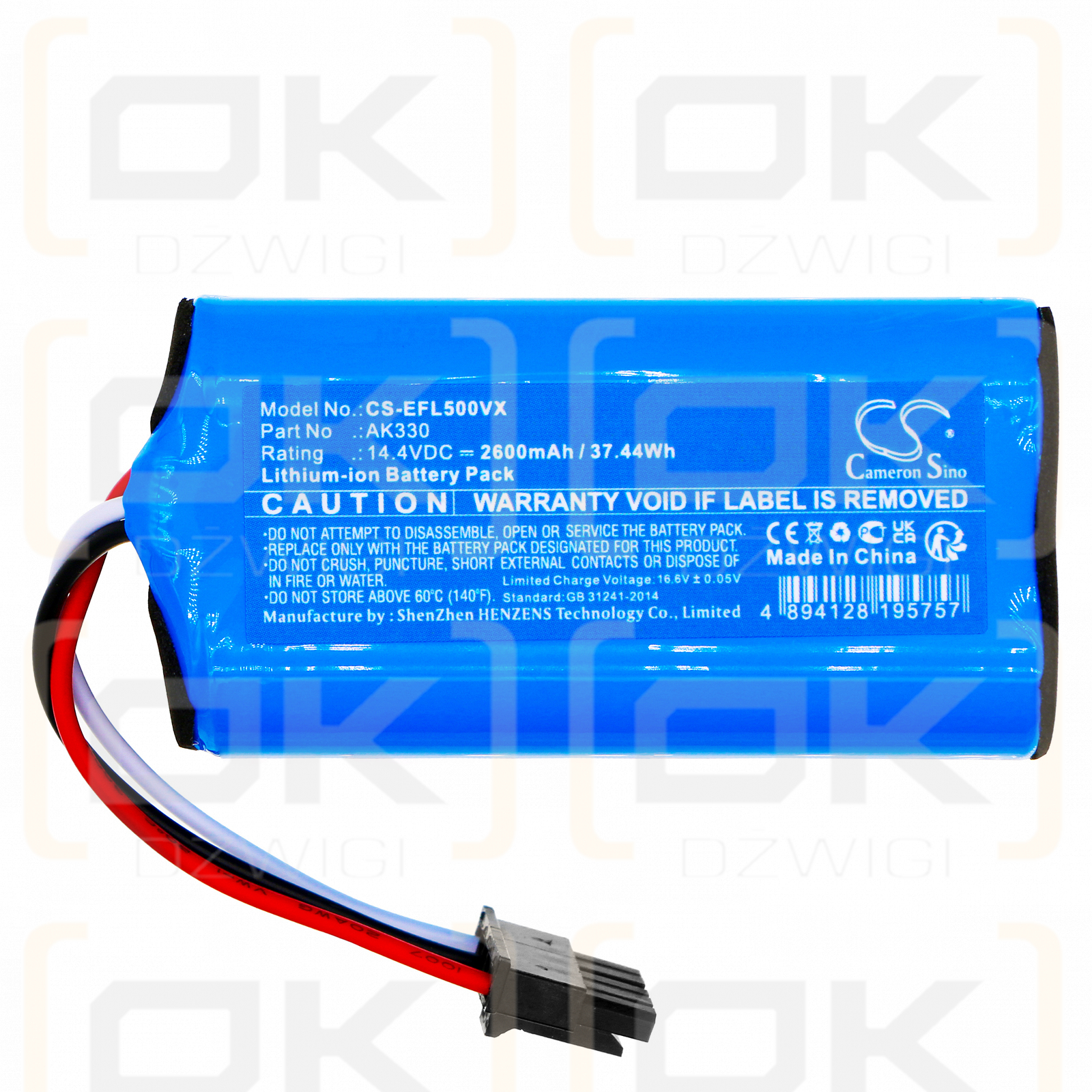 Eufy L60 Híbrido SES / AK330 2600mAh Li-ion 14.4V (Cameron Sino)