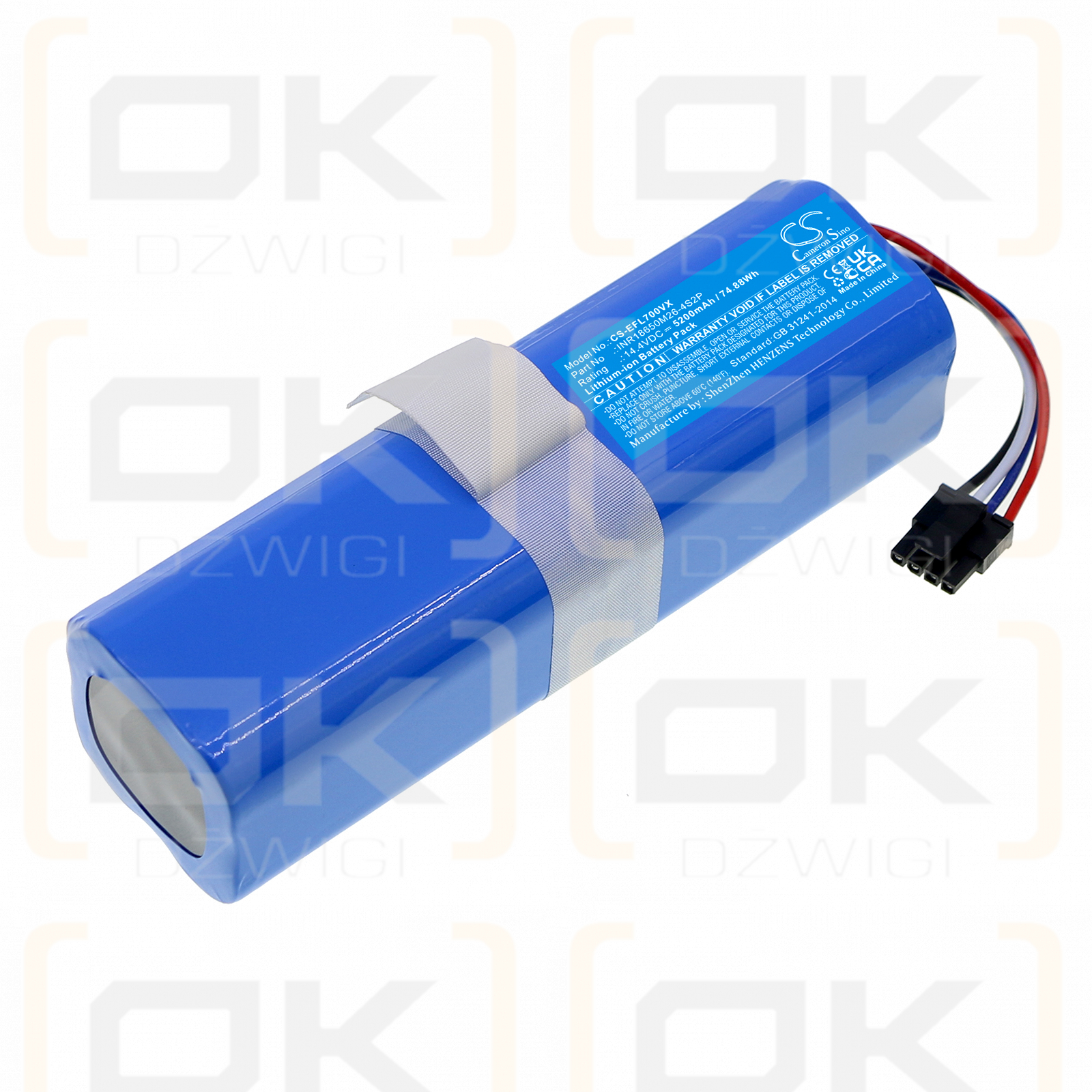 Eufy T2190G21 / INR18650M26-4S2P 5200mAh Li-ion 14.4V (Cameron Sino)