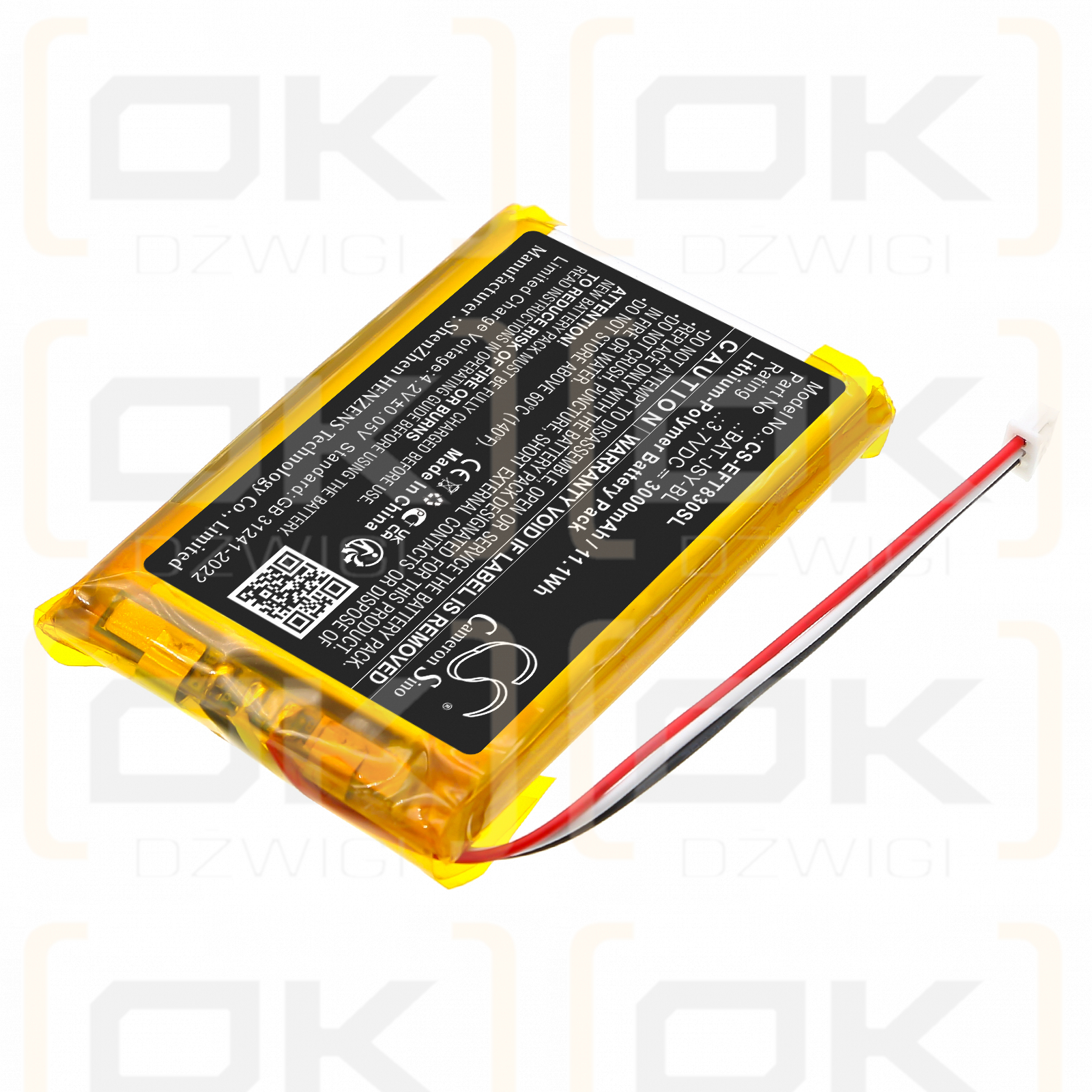 Eufy T8300-M / BAT-JSY-BL 3000mAh Li-Polymer 3.7V (Cameron Sino)