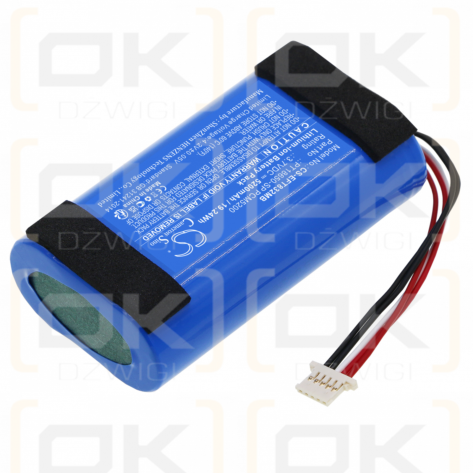 Eufy Spaceview Pro Babykamera / PT18650-SP PCM5200 5200 mAh Li-Ion 3,7 V (Cameron Sino)