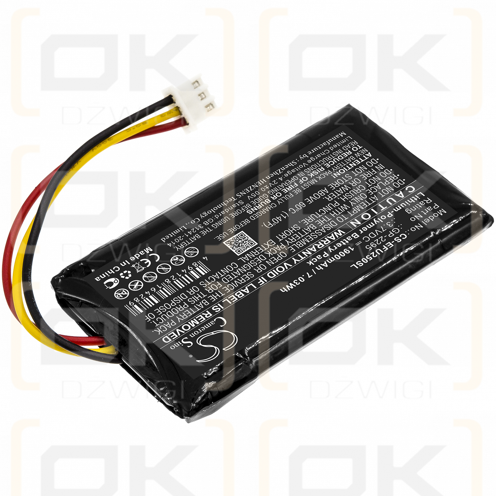 EXFO Optical Power Expert PX1 Pro / GP-2295 1900mAh Li-Polymer 3.7V (Cameron Sino)