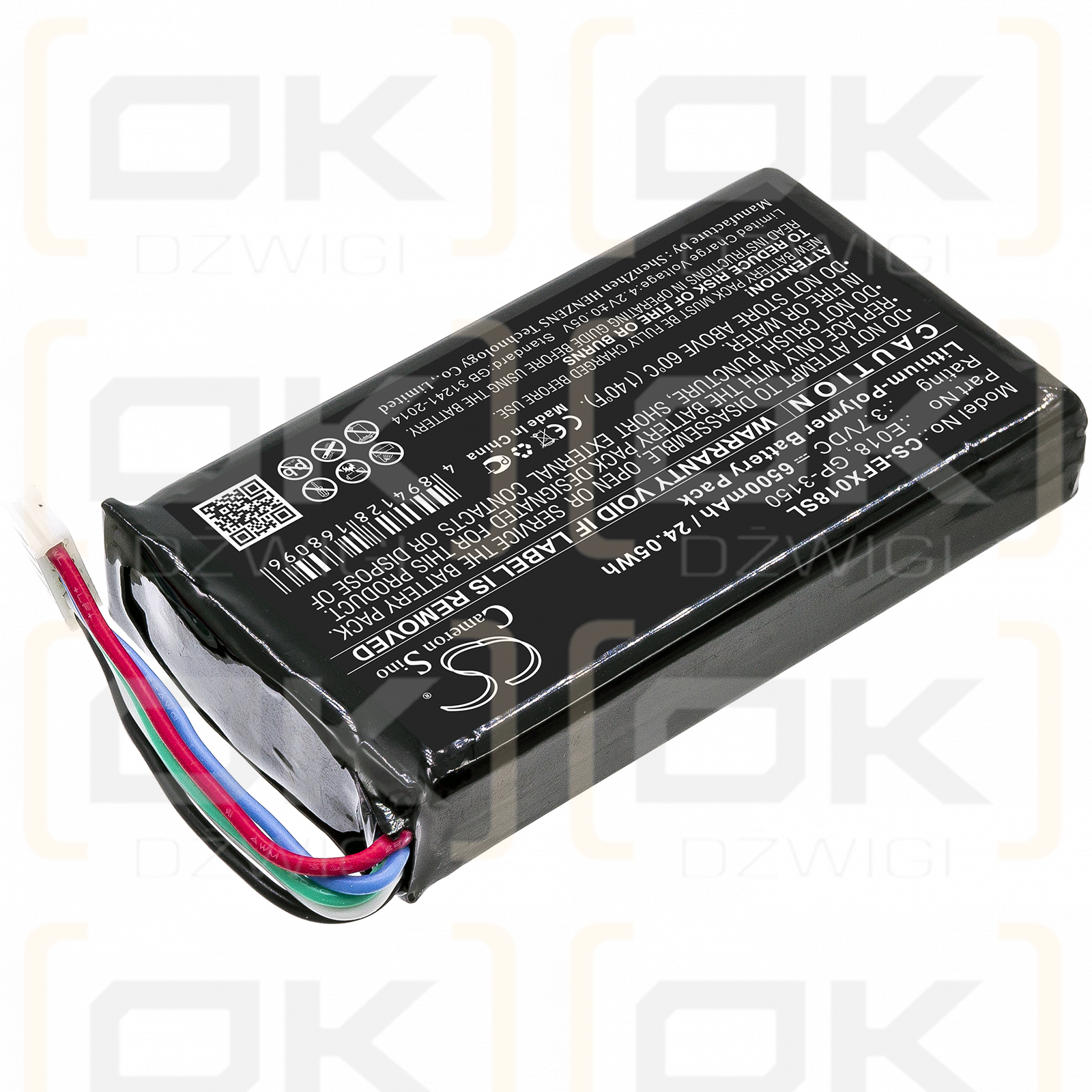 EXFO OX1 Optical Explorer / E018 6500mAh Li-Polymer 3.7V (Cameron Sino)