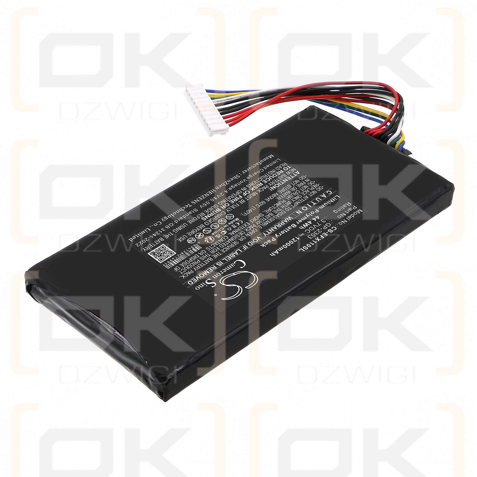 EXFO EX10 10G Ethernet-Tester / 01WQ0037-19 12000 mAh Li-Polymer 3,7 V (Cameron Sino)