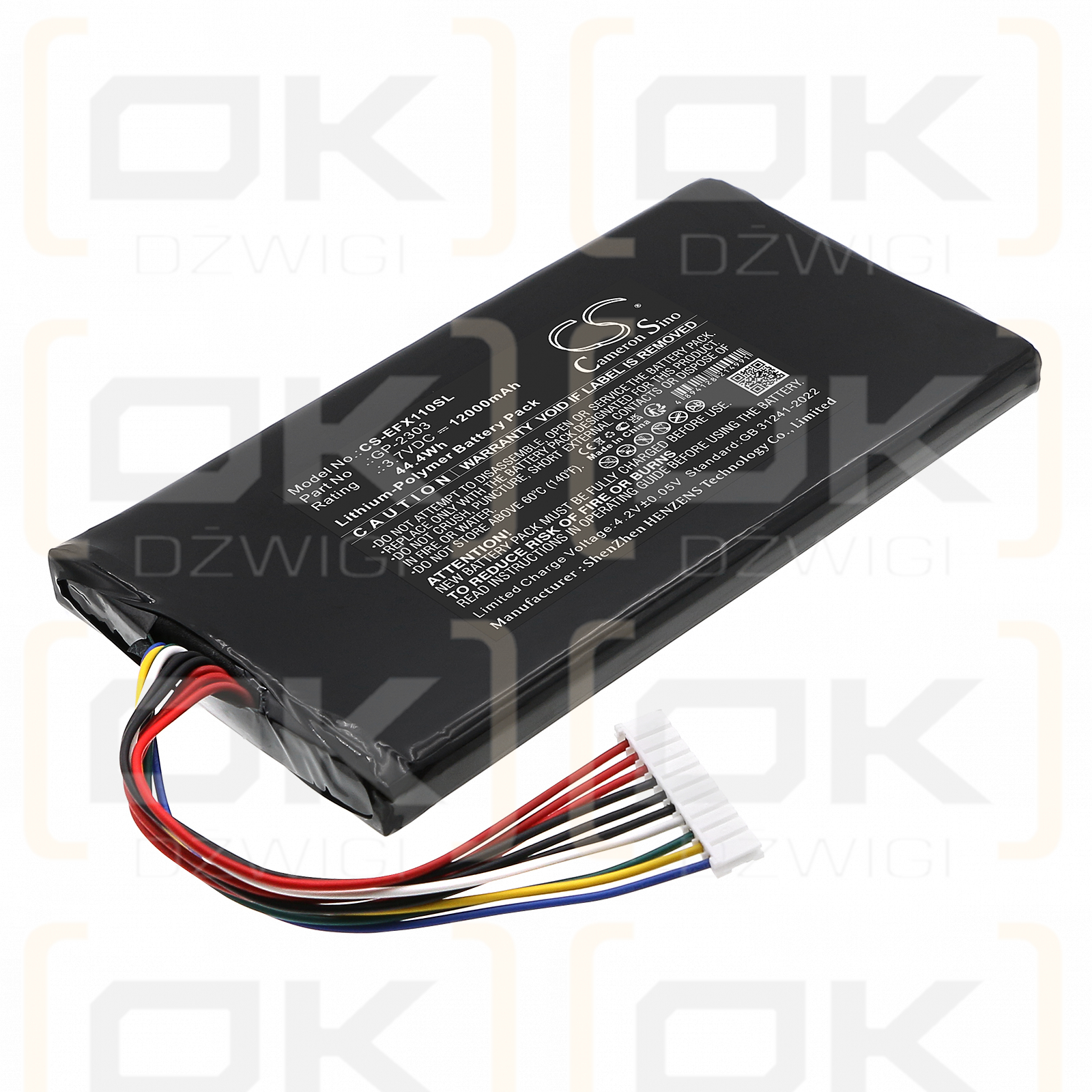 EXFO EX10 10G Ethernet-Tester / 01WQ0037-19 12000 mAh Li-Polymer 3,7 V (Cameron Sino)