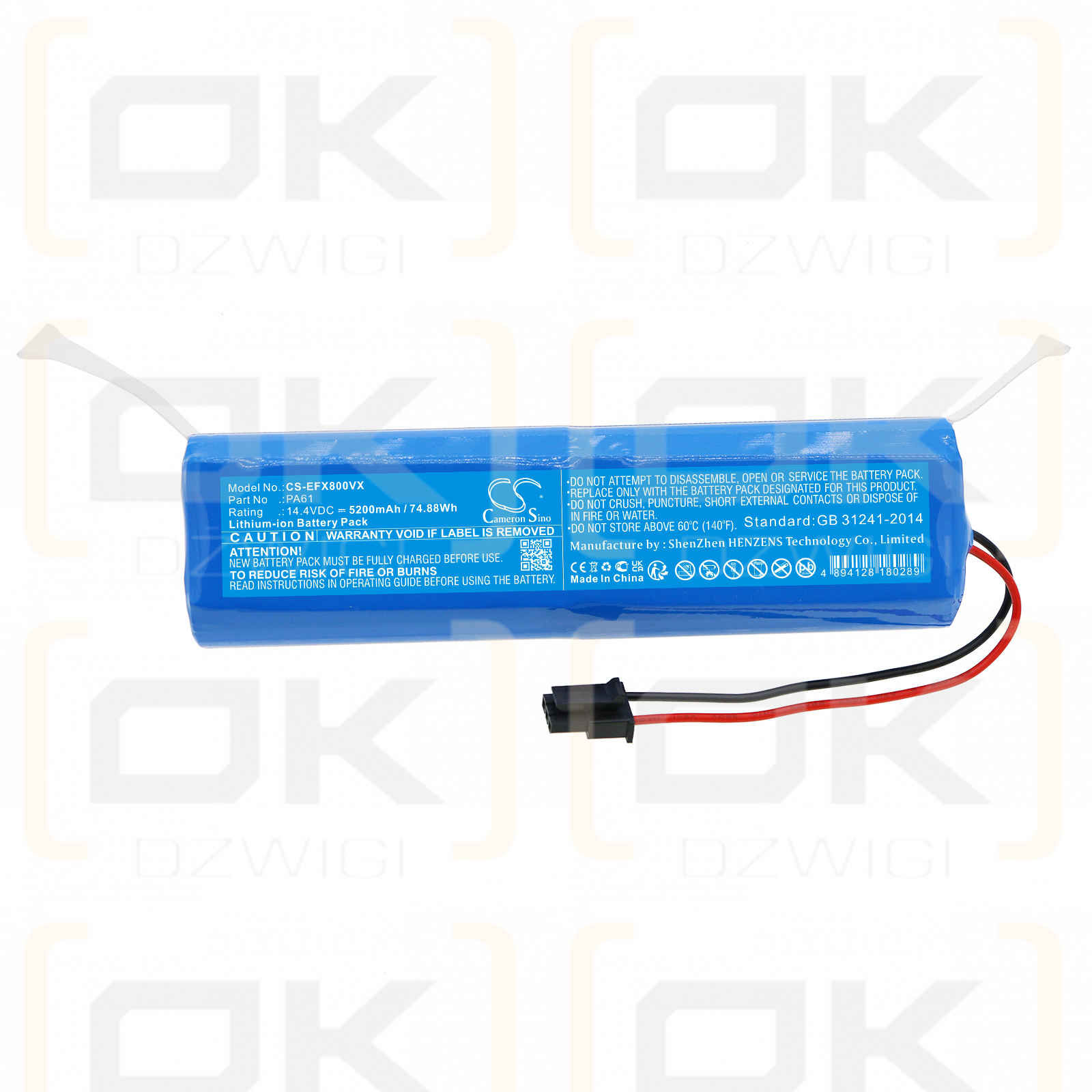 Eufy T226X / PA61 5200 mAh Li-Ion 14,4 V (Cameron Sino)