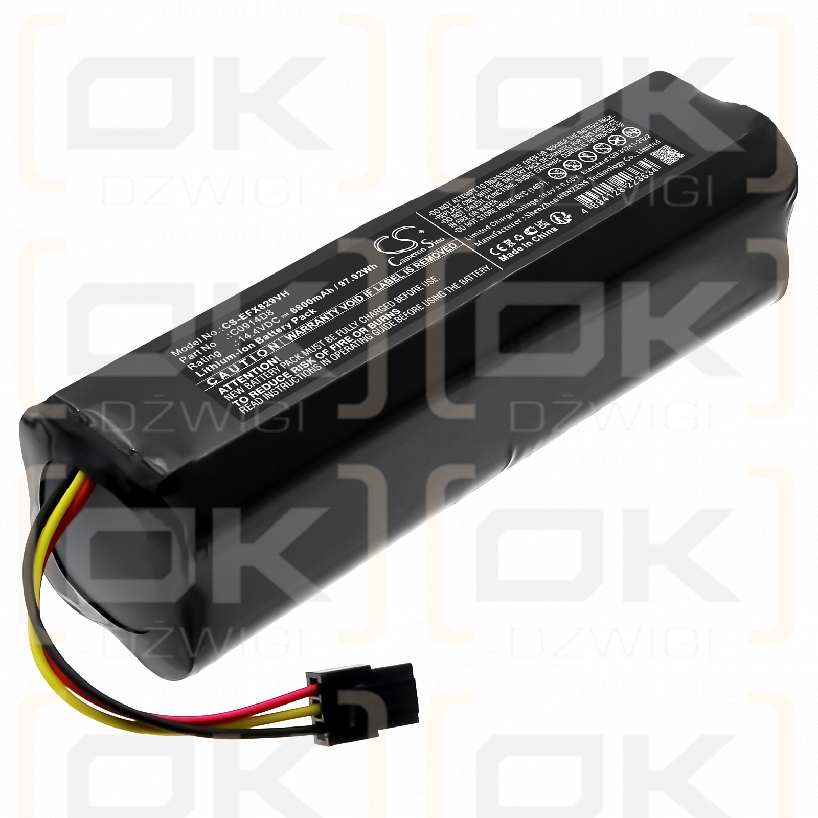 Eufy X8 Pro / C0914D8 6800 mAh Li-ion 14.4 V (Cameron Sino)