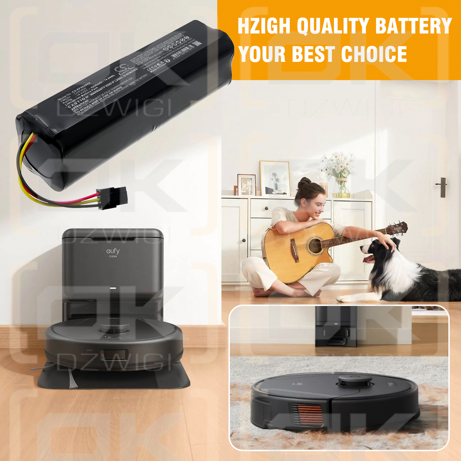 Eufy X8 Pro / C0914D8 5200mAh Li-ion 14.4V (Cameron Sino)