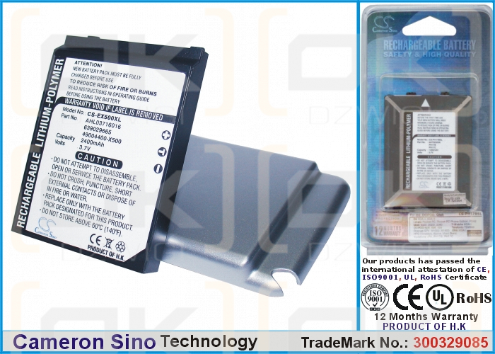 Batería de repuesto para E-TEN glofiish M700 / 49004440_X500 2400 mAh Li-Polymer 3.7 V (Cameron Sino)