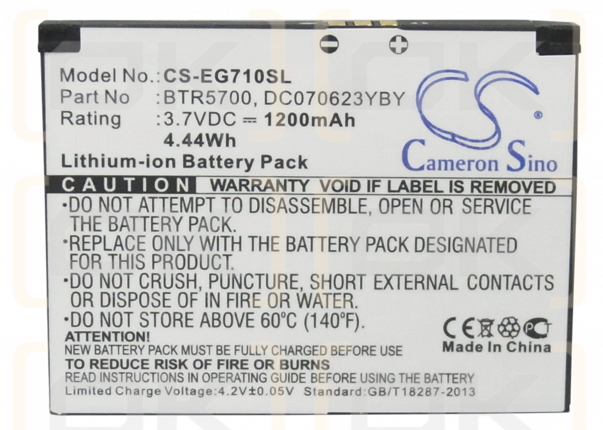 Toshiba Portege G710 / BTR5700 1200 mAh Li-Ion 3,7 V (Cameron Sino)