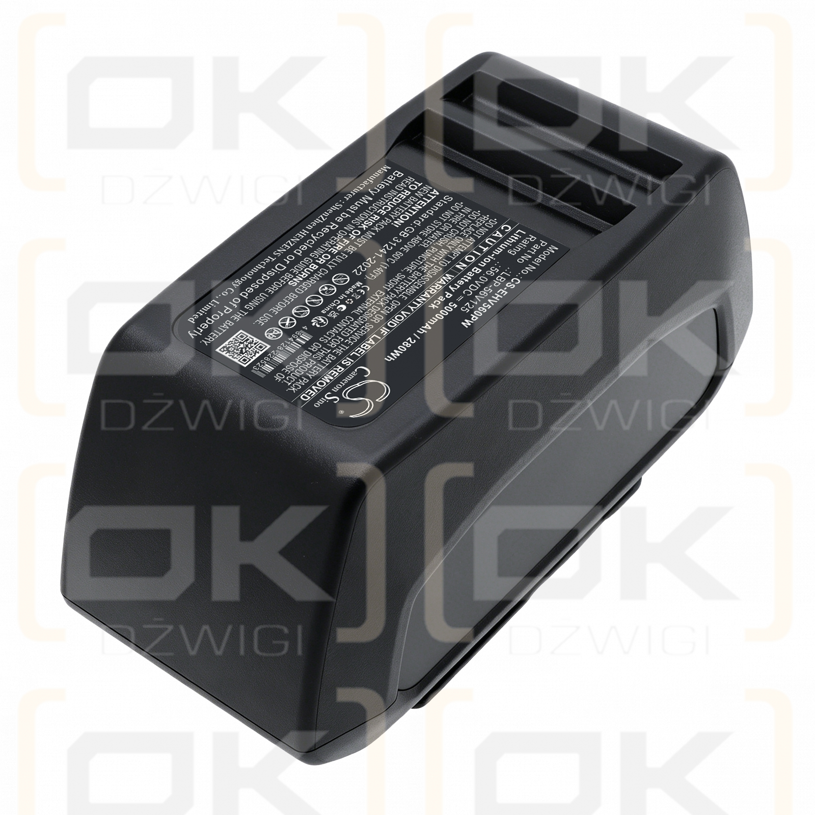 Batería de repuesto para ECHO MTA-DTB / LBP-56V125 5000mAh Li-ion 56V (Cameron Sino)